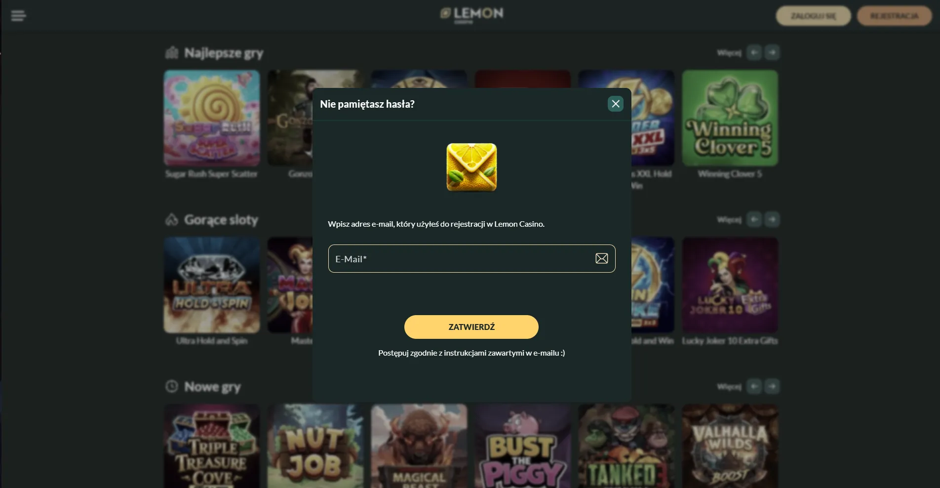 Lemon Casino logowanie – rozwiązywanie problemów z dostępem